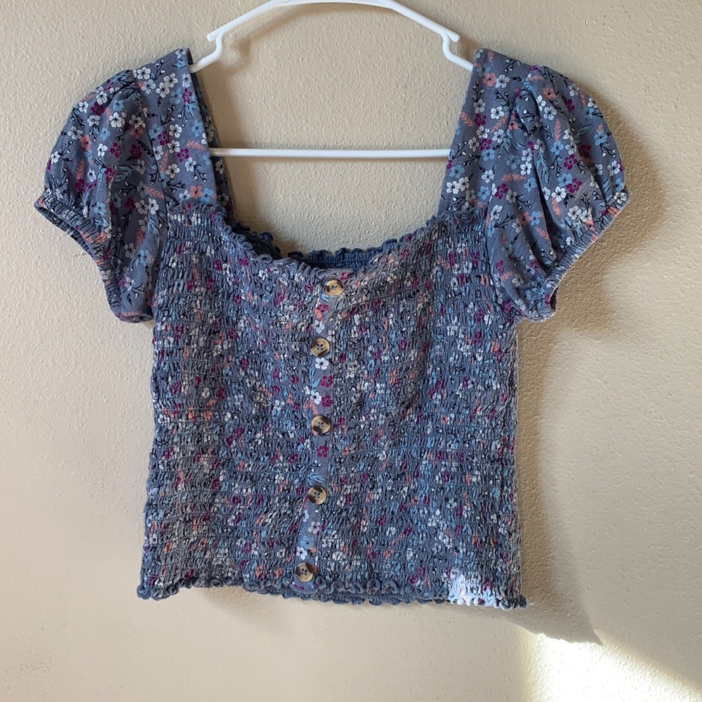 Flowery crop top